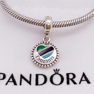 Pandora Tanzania Flag Exclusive Charm Pendant